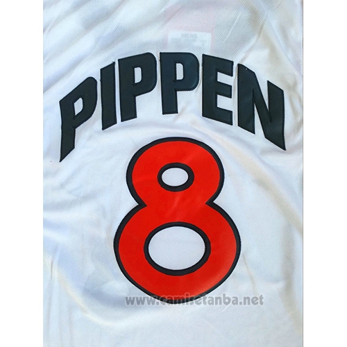 Camiseta USA 1996 Scottie Pippen #8 Blanco